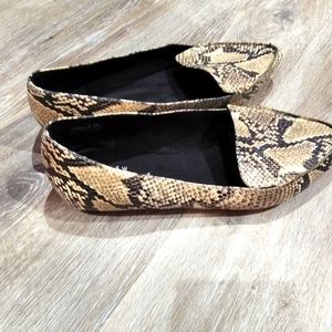 Flats snake pattern worn twice